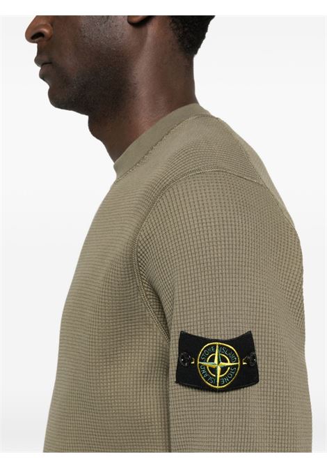 felpa 6100056 uomo verde militare STONE ISLAND | L1S15 6100056 S0044V005G
